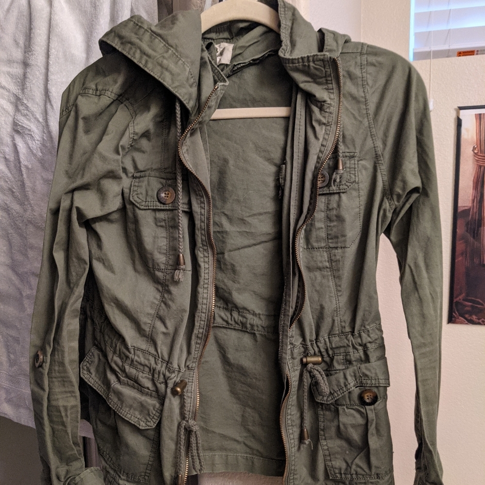 Green army jacket